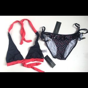 French connection printed  bikini set